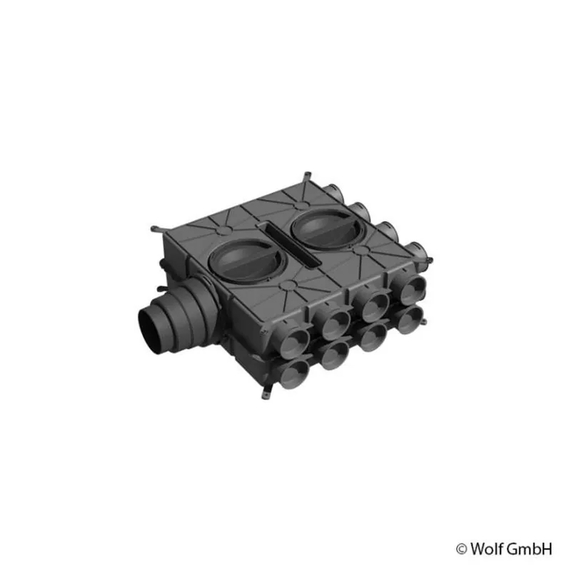 Wolf Luftverteiler DN 125 - 180 16 Stutzen DN 75 Sonderangebot