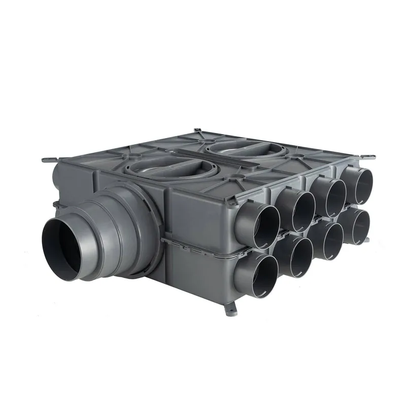 Finale Aktion Wolf Luftverteiler DN 125 - 180 24 Stutzen DN75 mit 12 Verschlusskappen