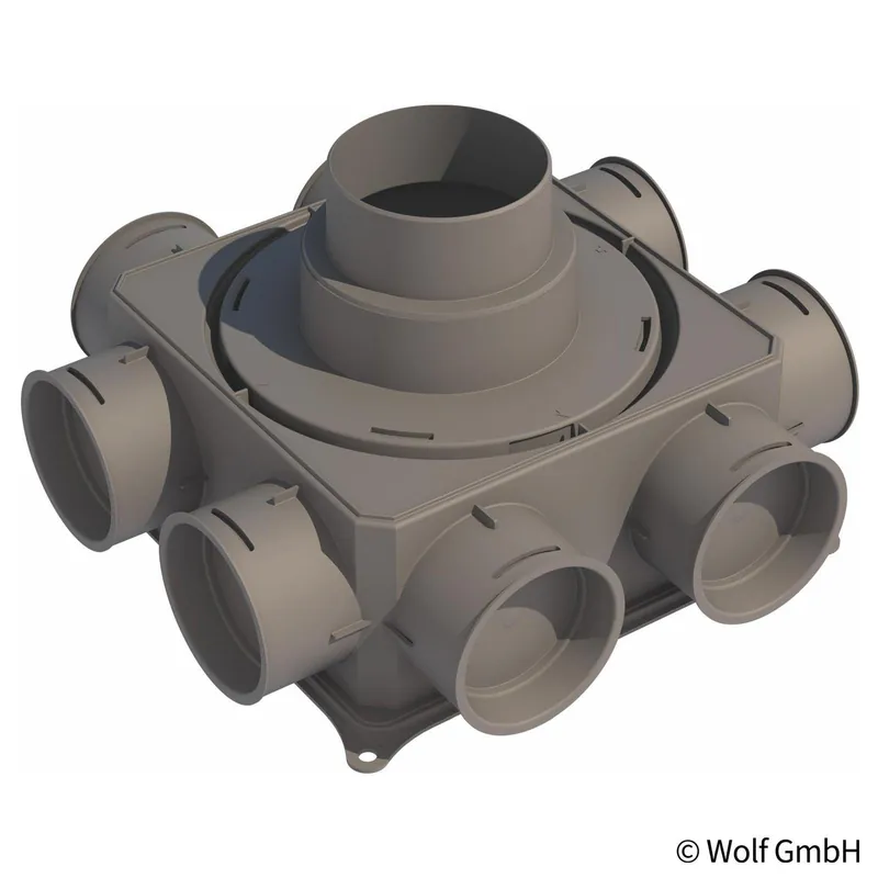 Expressversand Wolf Luftverteiler Mini 8-75 Anschluss ISO Rohr DN 125