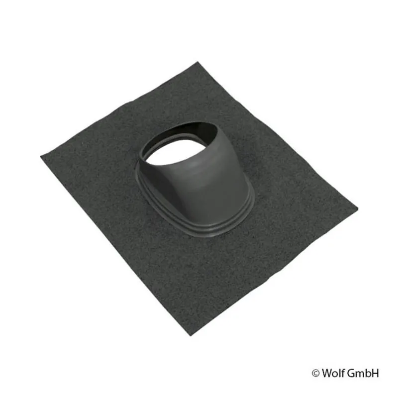 Geprüft Wolf Universelle Dachpfanne schwarz für CWL-180/300 25 bis 45 Grad