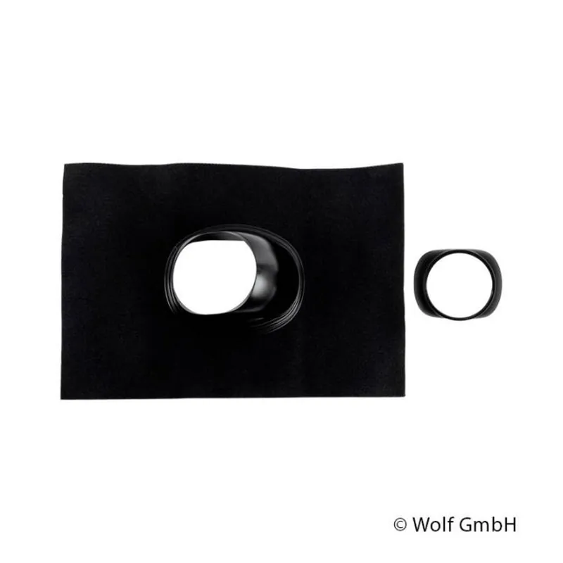 Wolf Universelle Dachpfanne schwarz für CWL-400 25 bis 45 Grad Must-Have