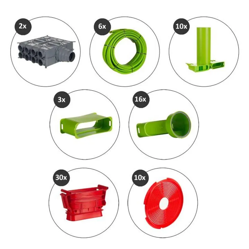 Neu Im Sortiment Wolf Zubehörset CWL Rohbau 120 m 50/140 für Flachkanalsystem antistatisch/antibakteriell