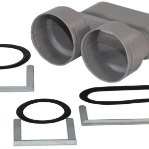 Zehnder Übergang für 2 x ComfoTube 75 auf Flat 51 Neu