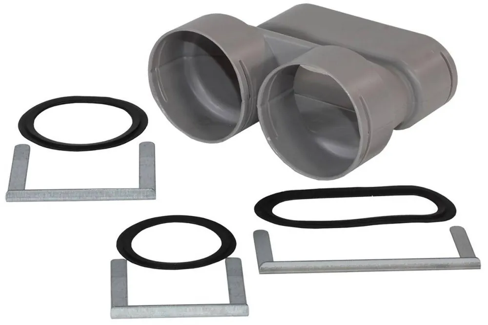 Zehnder Übergang für 2 x ComfoTube 75 auf Flat 51 Neu