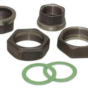 Pumpenverschraubungs-Set aus Temperguss schwarz, DN 32 (1¼ Zoll) IG x DN 50 (2 Zoll) IG Sofort Bestellen