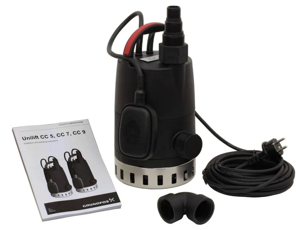 Solange Der Vorrat Reicht Grundfos Schmutzwassertauchpumpe Unilift CC 7 A1 mit Schwimmerschalter