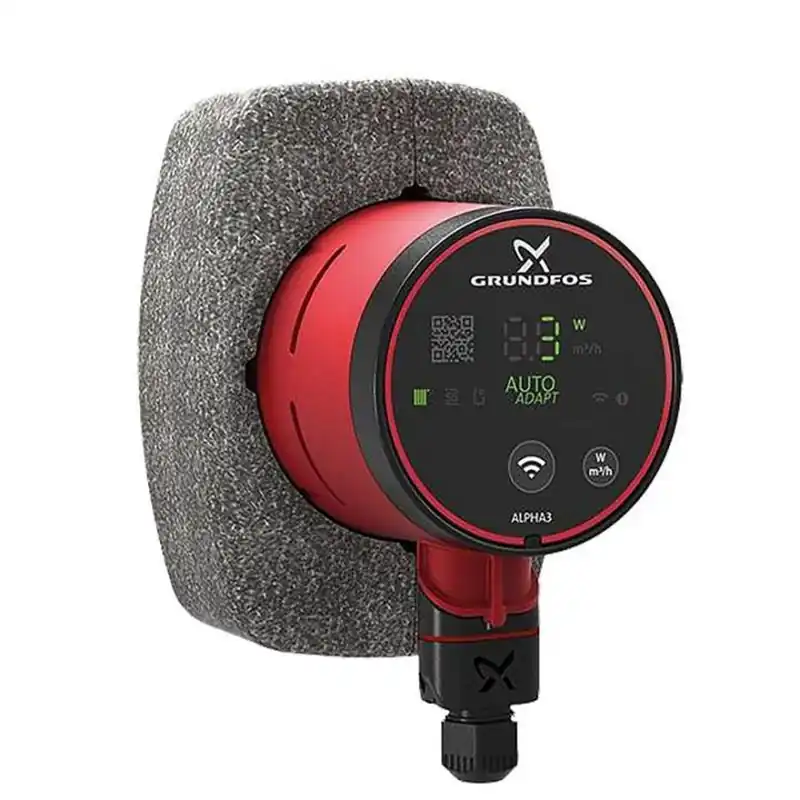 Preis Gesenkt Grundfos Hocheffizienz-Umwälzpumpe Alpha3 15-40 130 mm inkl. Wärmedämmschale