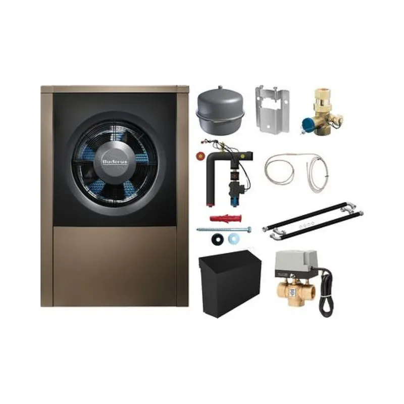 Buderus Luft-Wasser-Wärmepumpe Logaplus Ergänzung-Set WLW196i-6 WB ODU6.2i,HW-Set HYC25,3-Wege-Ventil,INPA Billig