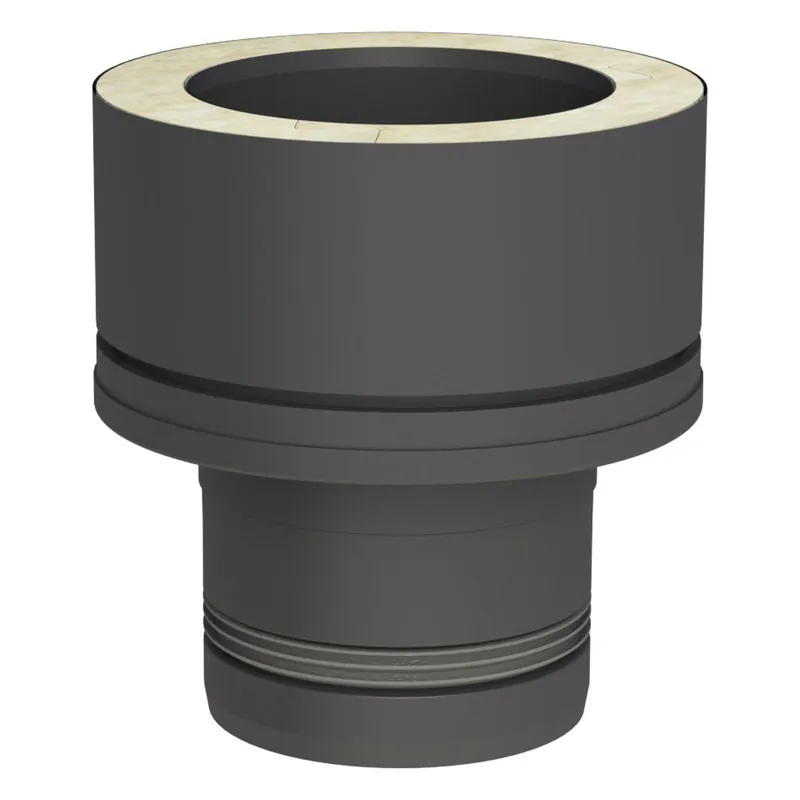 Jeremias PELLET-LINE Übergang EW-PV/DW-ECO 2.0 Edelstahl schwarz Ø 80 mm Ausverkauf