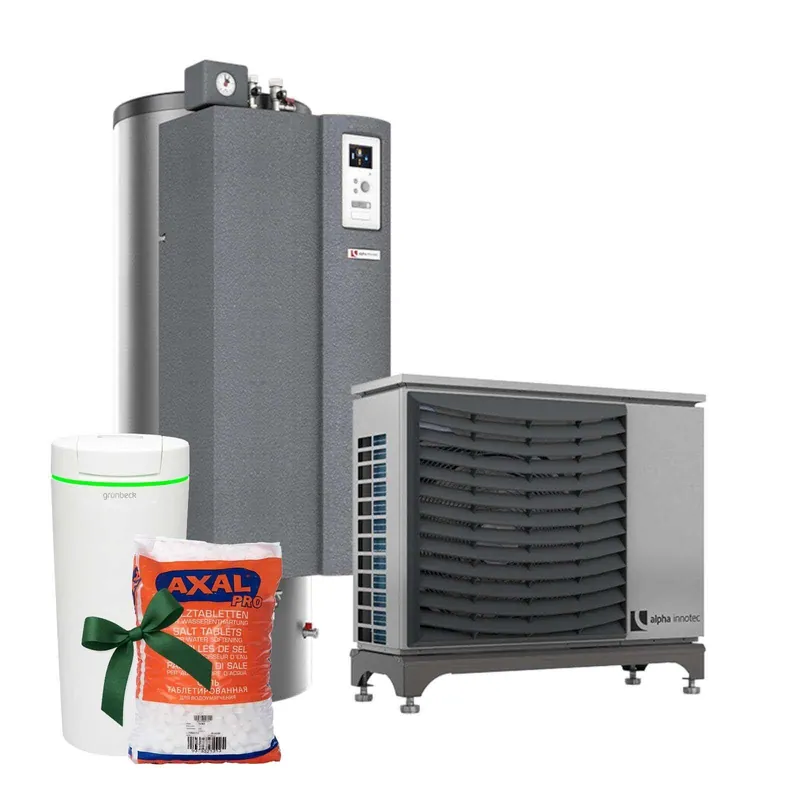 alpha innotec Luft/Wasser Wärmepumpe Jersey 7-1 inkl. GRATIS Grünbeck Enthärtungsanlage softliQ SE18 Zertifiziert