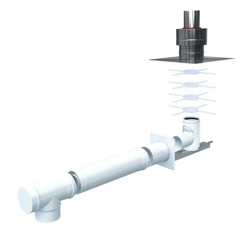 Nur Heute Bertrams Standardbausatz für Schachtmontage LAS DN 80/125 Edelstahl VA