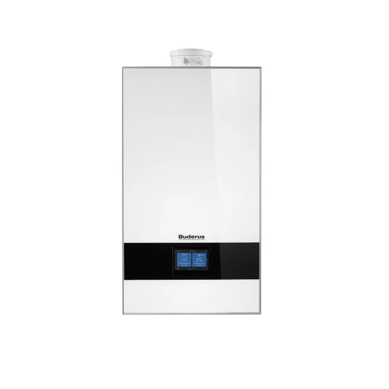 Buderus Gas-Brennwert Logamax plus GB182i.2-35 W H 35kW für H-Gas mit 3-Wege-Ventil weiß Sonderangebot
