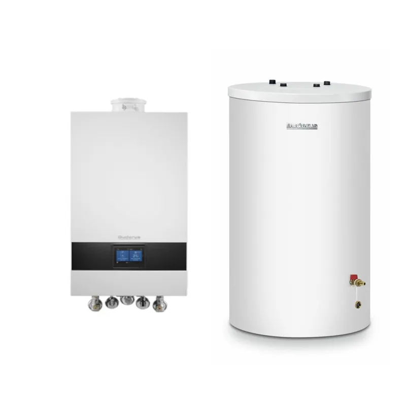 Abverkauf Buderus Gas-Brennwert Logaplus-Paket W22 GB172i.2 15 kW H-Gas Speicher S120 Bedieneinheit BC400