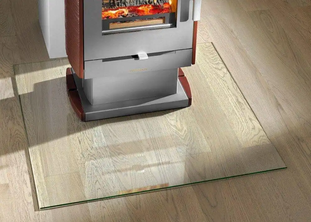 Haas+Sohn Bodenplatte Glas für Kaminofen A1 Rechteck Glas Letzte Chance