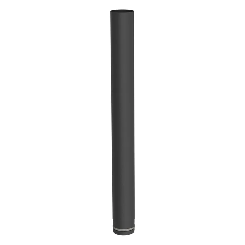 Ausverkauf Jeremias PELLET-LINE Längenelement 1000 mm Edelstahl schwarz Ø 100 mm
