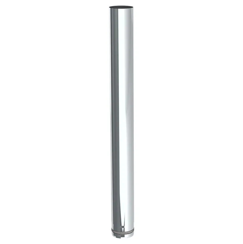 Jeremias PELLET-LINE Längenelement 1000 mm Edelstahl unlackiert Ø 80 mm Schnäppchen
