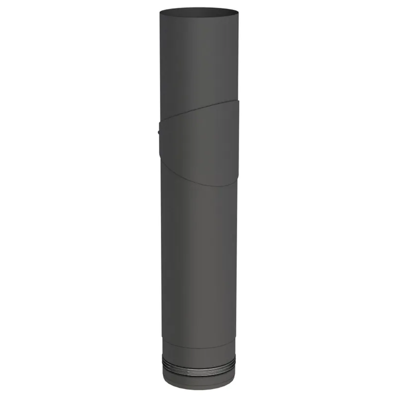 Sale Jeremias PELLET-LINE Längenelement 500 mm mit Revision Edelstahl schwarz Ø 100 mm