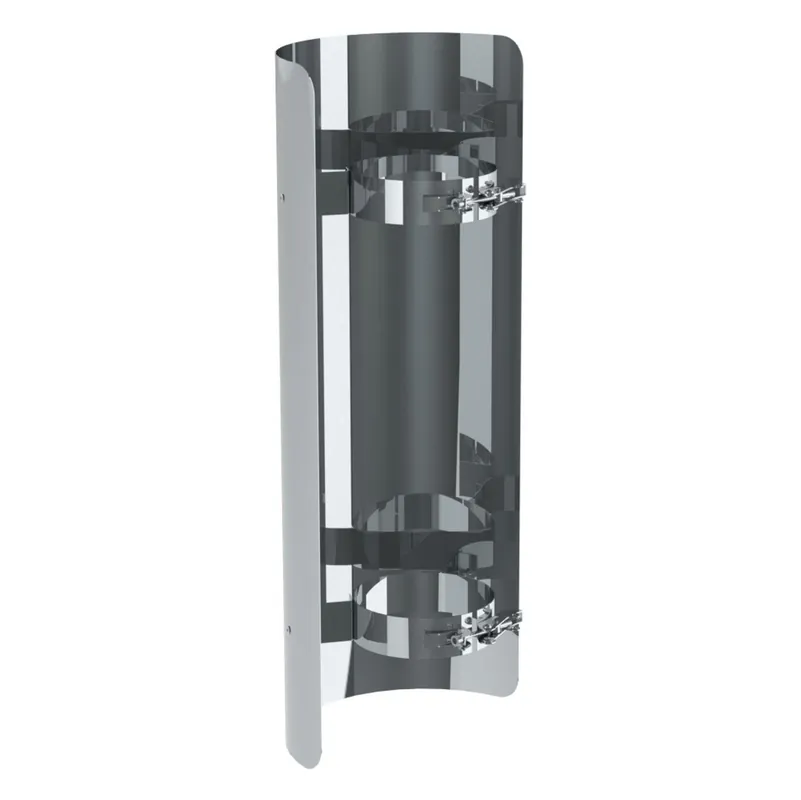 Jeremias PELLET-LINE Strahlungsschutz Längenelement l=500 mm Edelstahl unlackiert Ø 100 mm Neue Kollektion