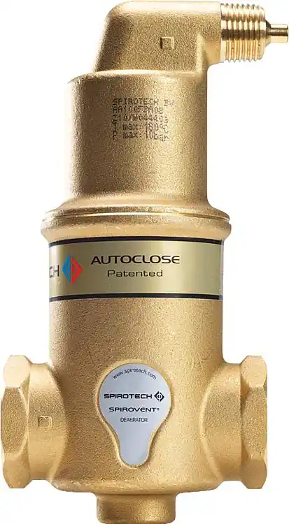 Mikroblasen-Luftabscheider Spirovent Solar AutoClose, 22mm Klemmanschluss, horiz Schneller Versand