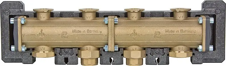 Ausverkauf Modulverteiler 2-fach DN32 für 2-3 Heizgruppen DN32 (1 1/4")