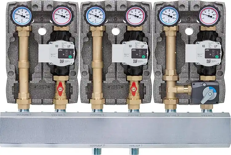 Modulverteilergruppe Easyflow 2xDirektkreis,1xMischerkreis Typ DiDIMI25 Nur Heute