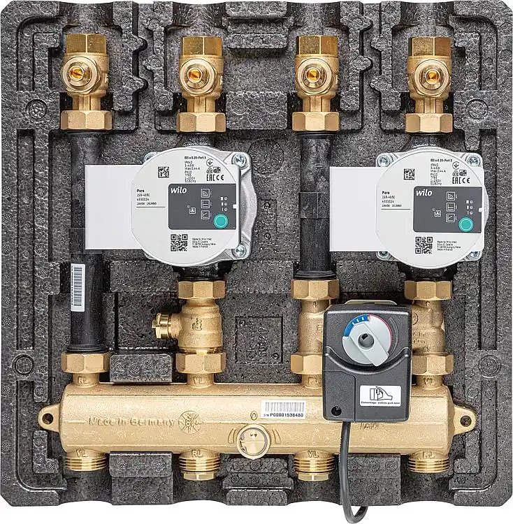 Preis Gesenkt Modulverteilergruppe Thermax DN20(3/4"), 2x gemischt, Motor SR2,2x Wilo Para SC1