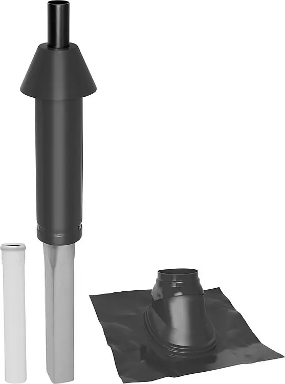Mündungspaket Skobifix nano Schrägdach 25° - 45°, DN 60/100 schwarz, 0,4m Rabatt