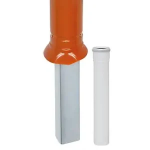 Mündungspaket Skobifix nano Schrägdach 35° - 55°, DN 60/100 rot, 0,4m Sale