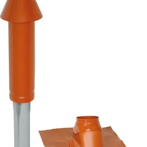 Sonderangebot Mündungspaket Skobifix XXs Schrägdach 25° - 45°, DN 80/125 rot, 0,4m