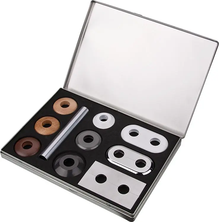 Direkt Vom Hersteller Musterbox Rosetten groß 6x Einzelrosette, 3x Doppelrosette, 1x Schutzrohr DIN A4