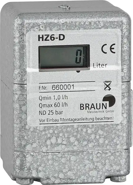 Ölzähler Braun HZ6-D Versand Am Gleichen Tag