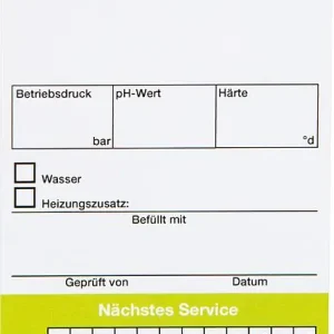 Heatcheck Prüfplaketten Box (64 x 108 mm) mit 12 Aufklebern Markenware
