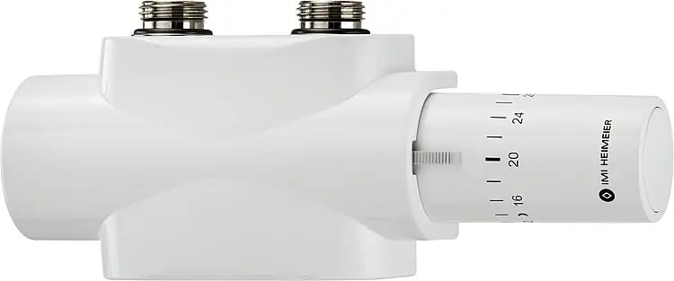 Heimeier Multilux 4-Eclipse-Set mit Halo, Zweirohrbetrieb 3/4", weiß RAL 9016 Finale Aktion