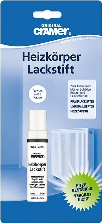 Günstig Heizkörper-Lackstift 12ml Weiß RAL 9010