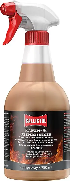 Expressversand Kamin-, Ofen-  Grillreiniger BALLISTOLKamofix, 750ml Handzerstäuber