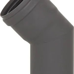 Top-Preis Pellet-Abgasrohr-Bogen 45 Drm. 80mm, lackiert mit Silikondichtung