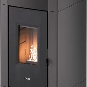 Preisknaller Pelletofen Cadel Cristal 9, Verkleidung Metall Anthrazit