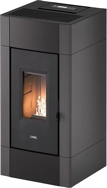 Preisknaller Pelletofen Cadel Cristal 9, Verkleidung Metall Anthrazit