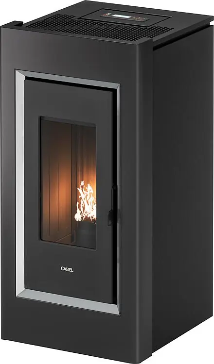 Pelletofen Cadel Prince Plus 11, T1 Wifi Grundgerät mit Verkleidung Metall Anthrazit 11 KW, Warmluftverteilung Letzte Chance