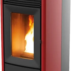 Pelletofen Ego Air 8 M2 Maestro Grundgerät mit Verkeidung Metall Bordeaux, 8,1KW Saisonangebot