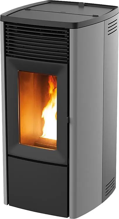Pelletofen Ego Air 8 M2 Maestro, Grundgerät mit Verkleidung Metall Silber, 8,1 K Top-Seller