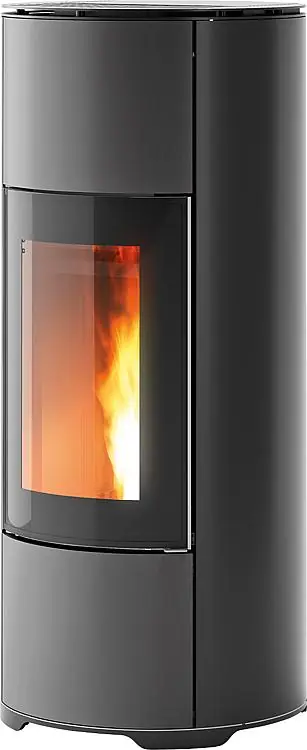 Pelletofen Halo Air Maestro Grundgerät + Verkleidung Silber Metall, 8,1KW Schneller Versand