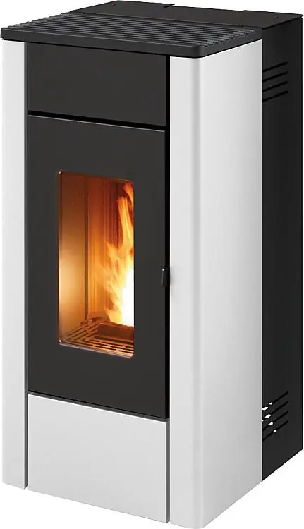 Pelletofen May Air Grundgerät + Verkleidung Metall Weiß, 7KW Online Kaufen