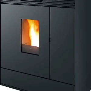 Pelletofen MCZ Aki Hydromatic 18 R, Grundgerät mit Verkleidung Schwarz Metall , 17,7 KW Solange Der Vorrat Reicht