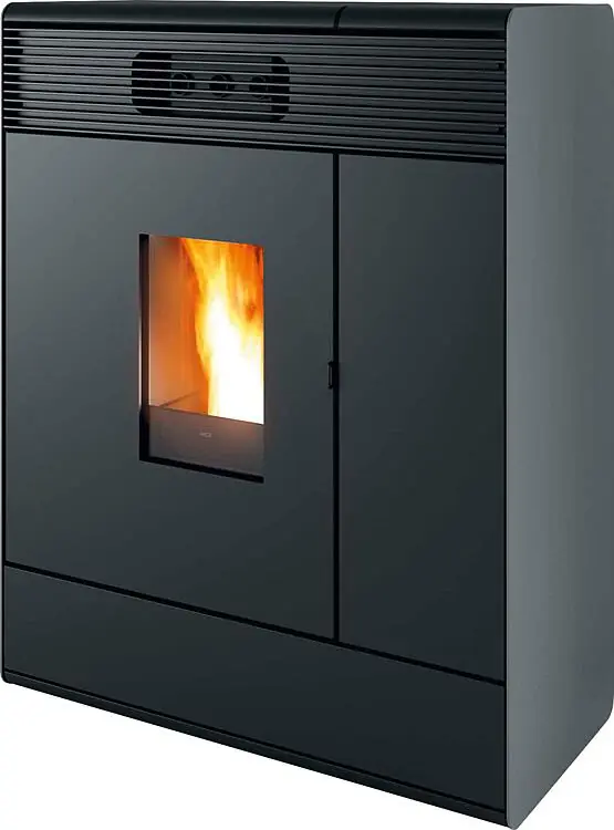Pelletofen MCZ Aki Hydromatic 18 R, Grundgerät mit Verkleidung Silber Metall , 17,7 KW Preisknaller