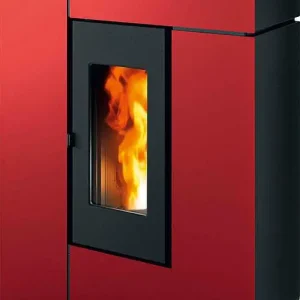 Neue Ware Pelletofen MCZ Alea Air 7 R, Grundgerät mit Verkleidung Bordeaux Metall, 7,0 KW