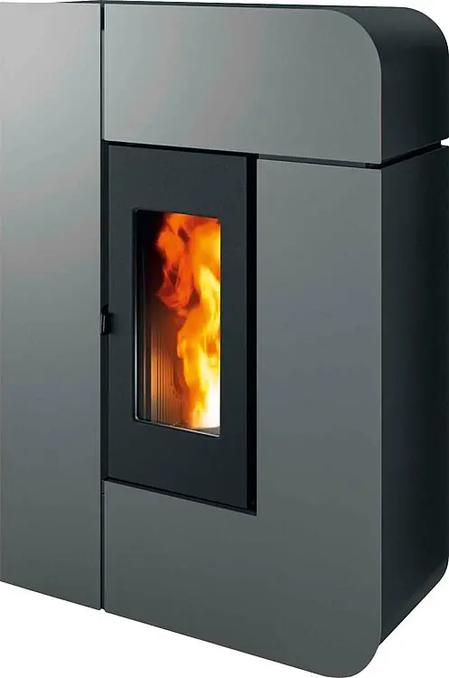 Pelletofen MCZ Alea Air 7 R, Grundgerät mit Verkleidung Silber Metall, 7,0 KW Kracherpreis
