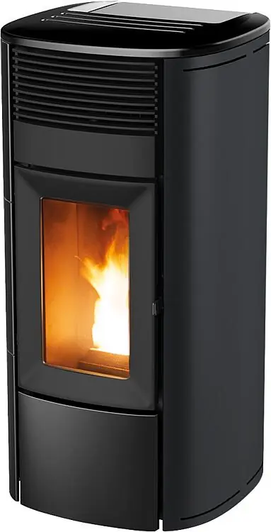 Pelletofen MCZ Club Air 10 R, Grundgerät mit Verkleidung Matt Schwarz Metall, 10 kW Neue Ware