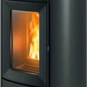 Bestseller Pelletofen MCZ Club C. Air 12 R, Grundgerät mit Verkleidung Matt Schwarz Metall, 11,9 KW