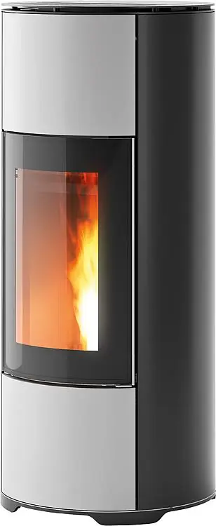 Zertifiziert Pelletofen MCZ Halo Air 8 R, Grundgerät mit Verkleidung Aluminium Metall, 8,1 KW